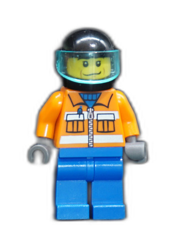 Figurine lego ouvrier chantier - lego,