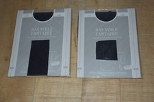 Lot 2 paires bas couture nylon noeud fantaisie Phildar long Taille 3  NEUF