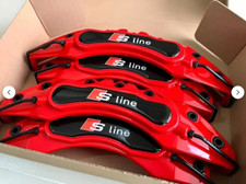 4X Couvre-Étriers De Frein Pour Audi S-Line Q1 Q2 Q3 Q5 TT A1 A5 A6 S3 RS A3 S4