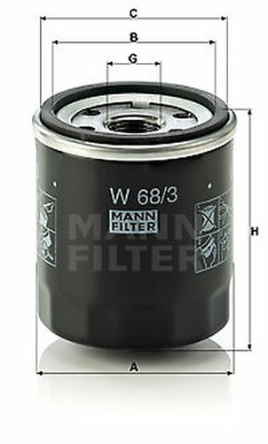 Mann filter 3 huile - w,