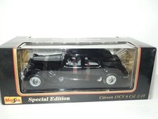 CITROEN TRACTION 15CV 6 Cyl 1952 Noir MAISTO 1:18 ancien boitage