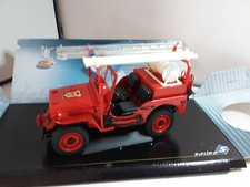 SOLIDO 1/18 JEEP WILLYS POMPIERS 1942 BON ETAT EN BOITE B10