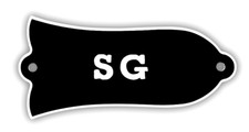 TRUSS ROD cover NOIR gibson SG with screws , vis fournies