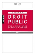 REVUE DU DROIT PUBLIC ET DE
