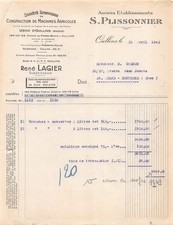 1943 SOCIETE LYONNAISE DE CONSTRUCTION DE MACHINES AGRICOLES ANCIENS ETS S PL