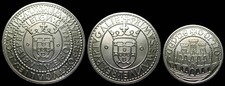 PORTUGAL, 3 pièces en argent