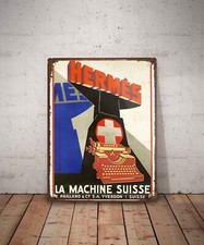 Plaque métal vintage Hermès