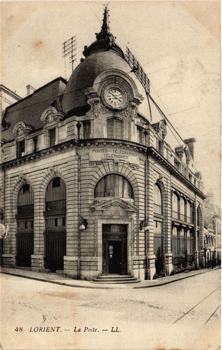 Cpa lorient la poste - cpa,