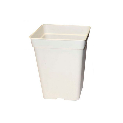 Pot carré blanc culture - pot,