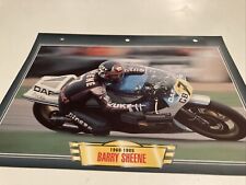 Barry Sheene Suzuki pilote course fiche carte moto passion collection Atlas