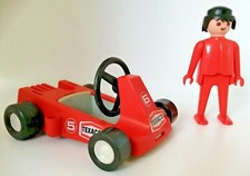 Véhicule Vintage  PLAYMOBIL - Karting Rouge Vintage avec personnage 