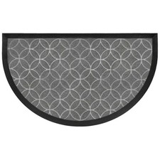 Tapis d'Entrée Demi-Lune "Emilio" 45x75cm Gris