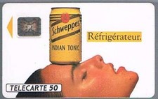 telecarte schweppes refrigerateur 50
