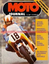 MOTO JOURNAL  239 HONDA TL 250 YAMAHA RDX 125 NORTON Husqvarna 360 1975