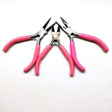 Kit de 3 pinces bijoux rose -