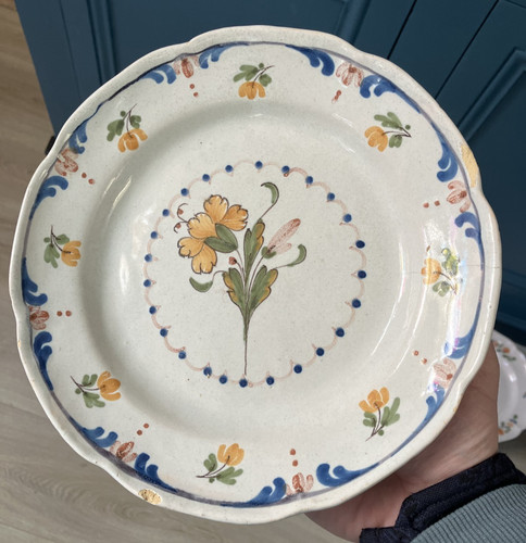 Ancienne assiette faience - ancienne,