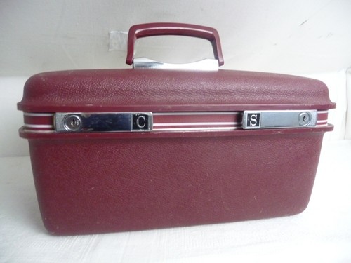Vanity case rigide bordeaux - rigide,