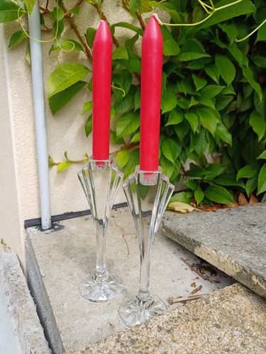 Bougeoirs cristal - en,