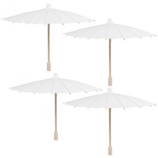 4 Pcs Ombrelle Parapluie Blanc