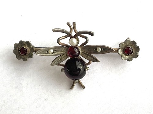 Ancien broche insecte perles - ancien,