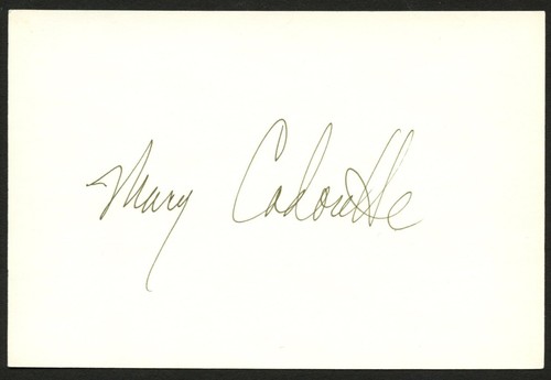 Mary cadorette signed - cadorette,