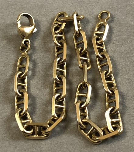 Bracelet chaine ancre - d'ancre, or