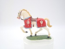 ELASTOLIN - MOYEN AGE - CHEVAL CAPARACONNER - 1/32 - ANCIEN -