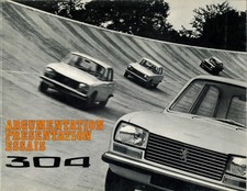 Catalogue prospekt brochure Peugeot 304 berline 1970 - argumentaire de lancement