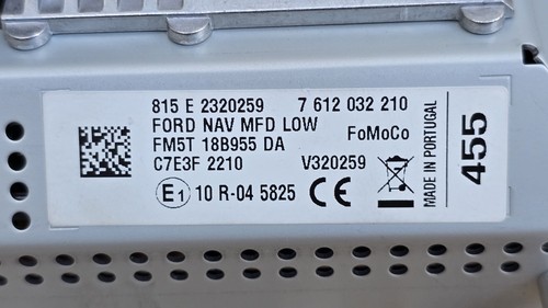 Nav mfd ford - mfd,