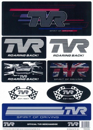 Autocollants officiels tvr - officiels,