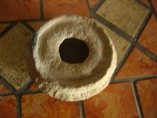 RARE LAMPE A HUILE ROMAINE CHRETIENNE RONDE