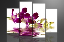 Tableaux toile orchidée 130 cm XXL 4 6132 + toutes les peintures murales finies encadrées