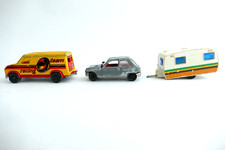 Majorette Caravane Lovely 400 + Fourgon Racing Team + R5 - Voiture Majorette