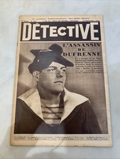 Ancien magazine détective 1934 collection art déco