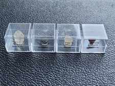 Lot 4 minéraux de Birmanie Topaze Spinelle Uvite Petalite mineral burma mogok 4