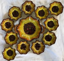 PAUL FOUILLEN QUIMPER COUPE SALADE DE FRUITS ET 11 RAMEQUINS