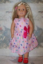 Robe Rose Noeuds Colorés