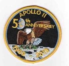 Patch NASA MISSION APOLLO 11 50 ans Anniversaire Thermocollant