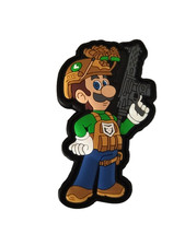 Ecusson/patch Luigi soldat PVC  velcro - Livraison gratuite