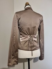 ENZO LOCO ( E . LOCO ) PARIS MADE IN FRANCE : SUPERBE VESTE CORSET TON TAUPE 