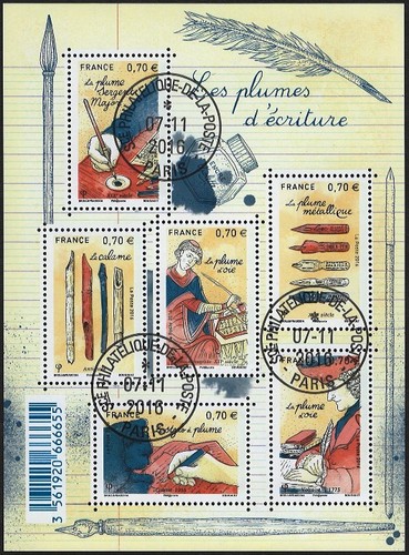 Bloc feuillet f5098 les - f5098, plumes