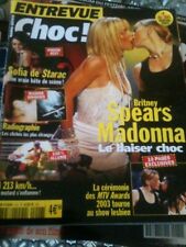 magazine madonna entrevue choc spears