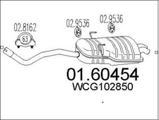 SILENCIEUX ARRIèRE ROVER 75