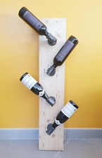 Casier à vin mural en bois et