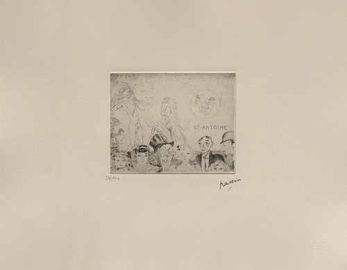 Jules pascin gravure - jules, tentation