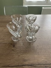 lot de 4 anciens verres à eau
