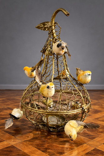 Suspension cage aux oiseaux - , en