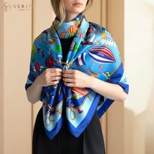 RARE VINTAGE foulard en soie