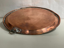 Ancien plat rond en cuivre /