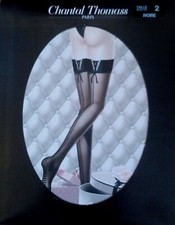 NEUF @@ BAS JARRETIERE LACée  IVOIRE + CHANTAL THOMASS T062 + 1/2 ou 3